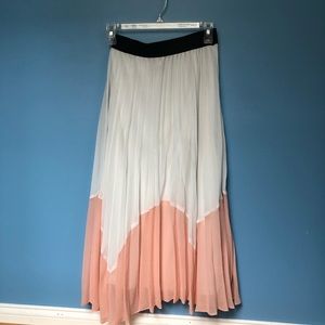Pleated Midi Skirt